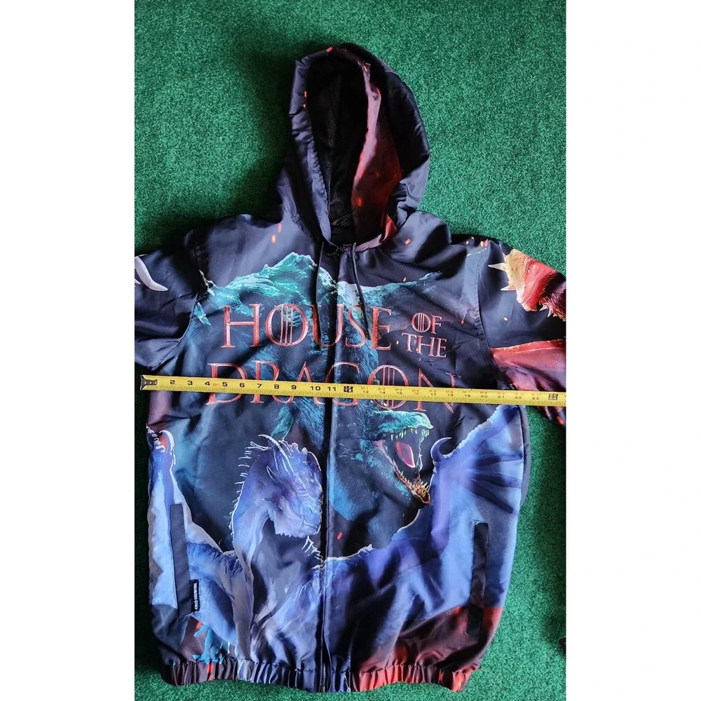 HBO Game of Thrones House of the Dragon Windbreaker Jacket Men Size Medium